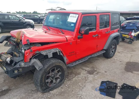 2017 Jeep Wrangler Unlimited Sport 4X4 из США, поврежденный, VIN 1C4BJWDG8HL736906